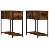  Noćni ormarići 2 kom boja hrasta 30x60x60 cm konstruirano drvo | shoptok.hr