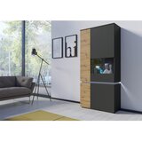 Modern Living Vitrina Luci, Barva Hrasta, Antracit | Shoptok.si