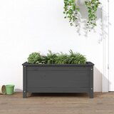 Maison Chic Vrtno cvetlično korito - Cvetlični Lonec sivo 82,5x40x39 cm trdna borovina, (21788714) | Shoptok.si