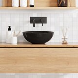  Umivaonik sjajno crni Ø28x10 cm keramički | shoptok.hr