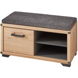 Linea Natura garderobna klop barve grafita, hrast artisan | Shoptok.si
