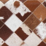  Klupa 40 x 30 x 45 cm Prava koža Smeđi patchwork Slike