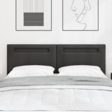 vidaXL Naslon za glavu Jednostavni dizajn Crna 140 cm Umjetna koža | shoptok.hr