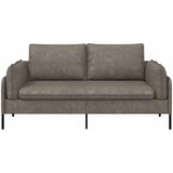 SOFA za dvije osobe Siva 188 x 81 x 89 cm Umjetna koža Slike