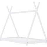 Maison Chic Otroška postelja - Otroški ležaj - Otroški posteljni okvir bel iz trdne borovine 70x140 cm, (21698346) | Shoptok.si