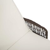  Ležaljka 3 pcs Smeđa i krem bijela 200 x 55 x 92 cm poliratan | shoptok.hr