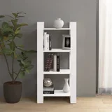 za knjige / pregrada bijeli 60x35x125 cm masivno drvo