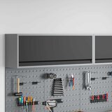  Ormar za alate s pohranom Crna i Siva 100 x 25 x 35 cm | shoptok.hr