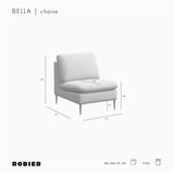Rodier Bež fotelj iz šenilje Belle – | Shoptok.si