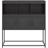  Komoda crna 100,5 x 39 x 107 cm od hladno valjanog čelika | Eponuda.com