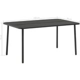  Vrtni stol tamno sivi 150 x 90 x 72 cm čelik - 150 x 90 x 72 cm 1 | shoptok.hr