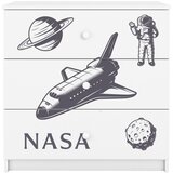  Dječja komoda - NASA - bijela | shoptok.hr