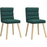 Maison Chic Jedilni stoli - Vzorci stoli 2 kosa temno zeleno blago A557, (22031733) | Shoptok.si