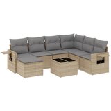 Maison Chic Seti vrtnega pohištva - Vrtna garnitura - Vrtni pohištvo set 8-delna z blazinami bež poli ratan, (21799805) | Shoptok.si