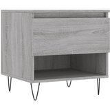 Maison Chic Klubska mizica - kavna mizica - Nizka mizica siva sonoma 50x46x50 cm inženirski les, (21752675) | Shoptok.si