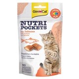 Gimcat Priboljšek Nutri Pockets z govedino in maltom 60 g Cene