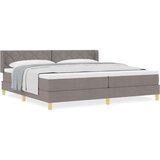  Boxspring - Krevet s oprugama s madracem Sivo-smeđa 200 x 200 cm tkanina | shoptok.hr