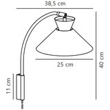 Nordlux zidna lampa dial 1xE27/40W/230V crna | Eponuda.com