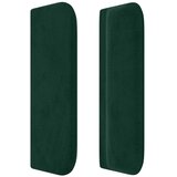  Uzglavlje s ušima tamnozeleno 203x16x78/88 cm baršunasto | Eponuda.com
