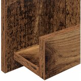  Polica za časopise s policom Staro drvo 43 x 11 x 102 cm | shoptok.hr