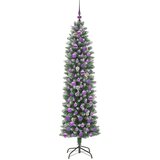  Umjetno vitko božićno drvce Zelena i bijela 180 cm | shoptok.hr