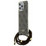 Guess IML 4G Printed Crossbody Popruh Zadní Kryt pro iPhone 15 Pro Brown Ovitek za telefon Vijolična Cene