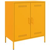 Maison Chic Komoda - Predalnik gorčično rumena 68x39x79 cm jeklo, (21715982) Cene