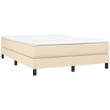  Okvir za krevet s oprugom krem 140 x 190 cm od tkanine | shoptok.hr