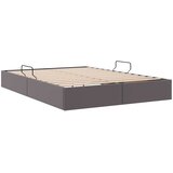  Otomanski krevet s pohranom Sivi 140 x 190 cm Lažna koža | shoptok.hr