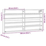  Vitrina boja hrasta sonome 100x8,5x50 cm konstruirano drvo | shoptok.hr