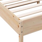  Okvir kreveta s uzglavljem 200 x 200 cm od masivne borovine | shoptok.hr