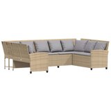  Vrtna sofa s jastucima bež poliratan | shoptok.hr