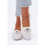 Lee Cooper Ladies Sneakers With Embroidery White | Shoptok.si
