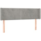 Maison Chic vzglavna omarica - nočna omarica - posteljna omarica z ušesi svetlo sivo 147x16x78/88 cm žamet, (21711055) | Shoptok.si
