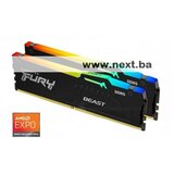 Kingston 32GB 5600MHz DDR5 RGB Fury Beast (2x16), CL36, EXPO | Eponuda.ba