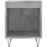  Noćni ormarić siva boja betona 40x35x50 cm konstruirano drvo | shoptok.hr
