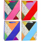  Paper Gift Bag Geometric Patterns 32 x 26 x 12 cm Cene