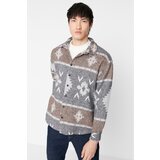 Trendyol Gray Men's Oversize Ethnic Shirt | Shoptok.si