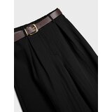 Sinsay Wide leg hlače s remenom, s dodatkom viskoze | shoptok.hr