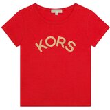 Michael Kors Otroška bombažna kratka majica rdeča barva | Shoptok.si