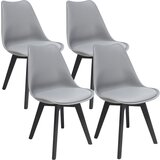 Jumi 4 x Stol OSLO sivi + črne noge, (22030774) | Shoptok.si
