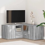  Kutni ormarić siva boja hrasta 160x40x45 cm konstruirano drvo | shoptok.hr