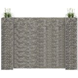 vidaXL Korito za rastline gabion H-oblike jeklo 260x40x200 cm Cene