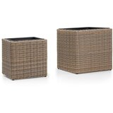 Bonami Essentials Komplet sivih vrtnih cvetličnih loncev Natural Cene