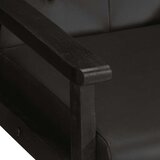  Fotelja od prave kože crna | shoptok.hr