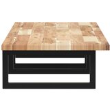  Zidna polica za umivaonik od čelika i masivnog bagremovog drva Smeđa 160 x 40 x 2 cm | shoptok.hr