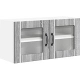  Zidni stakleni ormarić LUCCA Siva sonoma 80 x 31 x 40 cm | Eponuda.ba