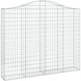  Lučne gabionske košare 5 kom 200x30x160/180cm pocinčano željezo | shoptok.hr
