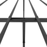  Metalni okvir kreveta uzglavlje i podnožje crni 140x200 cm | shoptok.hr