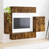  Namestitev na steno 6 pcs Dimljeni oreh - - Rjava - 78.74 - 98 x 31 x 29,5 cm - 2025-vidaXL-Uvoz_2 | Shoptok.si